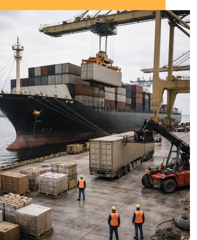 Морские перевозки из Индии: доставка FCL/LCL, таможня от 123264