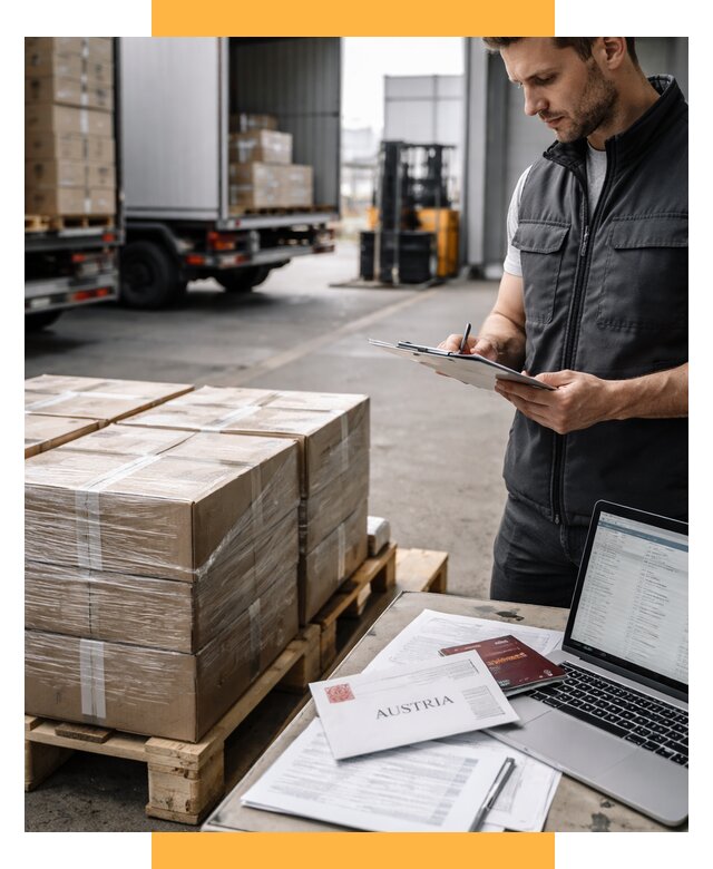 Доставка в Австрию от 66768 р. Логистика и экспорт СетСервис-Кна