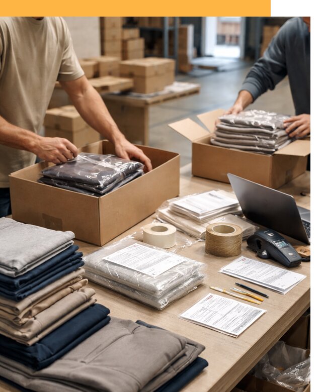 Перевозка одежды по миру от 7704 руб. с таможенным оформлением