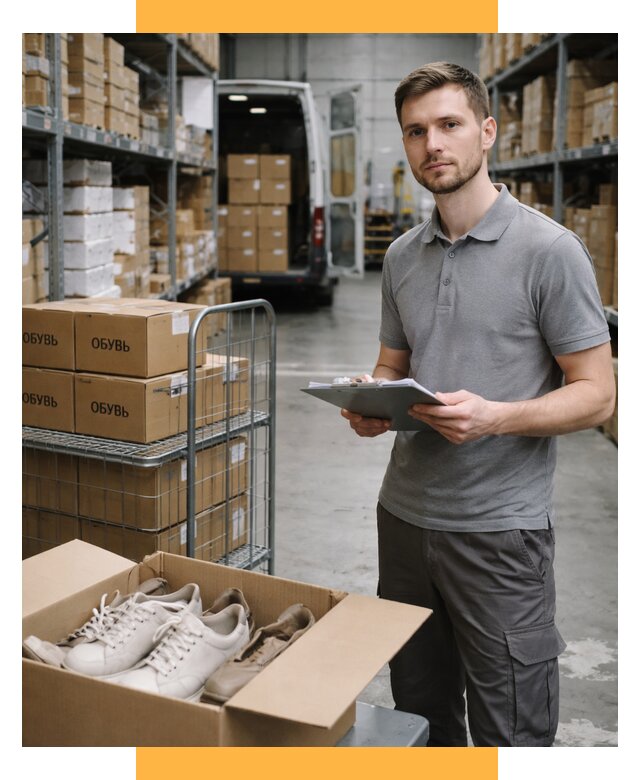 Доставка обуви из Китая и Турции от 4622 р. СетСервис-Кна