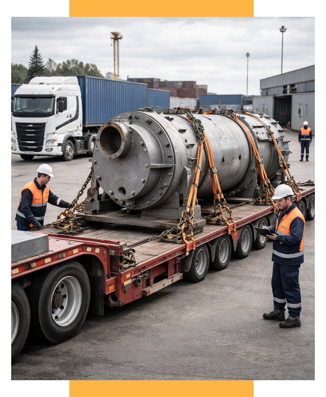 Перевозка тяжеловесных грузов под ключ от 154080 р. | СетСервис-Кна